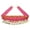Color:Rose red, variant on Shimmering Belly Dance Dog Waist Skirt Adjustable Length Corgy Belly Dancing Costume Pet Party and Stage Show Accessory