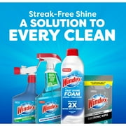 Windex Fast Shine Foam Glass, Window, and Mirror All Purpose Cleaner, No-Drip Aerosol Cleaning Spray, 19 oz
