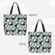 thumbnail image 2 of Disketp Panda And Eucalyptus Bolsa Tote de Lona para Mujer, Bolso de Hombro y Cruzado con Cierre de Cremallera, 2 of 7
