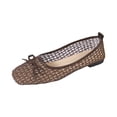 thumbnail image 3 of Jamicy Mesh Ballet Flats for Women Spring/Summer Style Trendy Comfortable Square Toe Ballerina Flat Shoes Soft Sole, 3 of 6