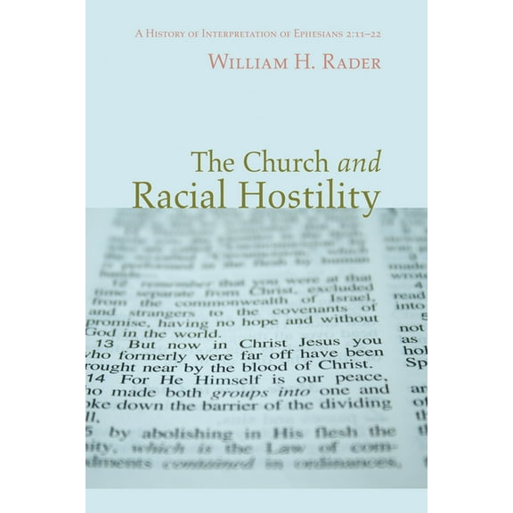 The Church and Racial Hostility (Paperback)