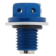 thumbnail image 2 of LOVIVER Metal Car Oil Pan Drain Sump Adsorb Plug Blue Bolt Nut, 2 of 8