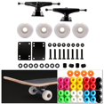 thumbnail image 4 of LOVIVER Professional Skateboards Accessories Longboard Wheels Riser Pads Spacers Outdoor White wheels, 4 of 8