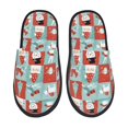 thumbnail image 1 of Balery Warm Christmas Memories Pantuflas de Casa de Felpa Silenciosas con Diseño Estampado, Zapatillas Cómodas Antideslizantes de Algodón para Interior-Large, 1 of 8