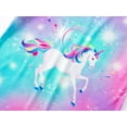 thumbnail image 3 of Topgal Little & Big Girls Pajamas Cute Rainbow Unicorn Cotton Short Sleeve PJ Set for Big Girls Size 6, 3 of 7