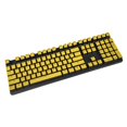 thumbnail image 1 of PBT , PBT Keycap Set, Mechanical Keyboard, Full Keys Caps Set - Yellow Black, 1 of 7