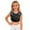 Black, variant on AWZXDE Girls Square Neck Glitter Print Crop Sleeveless Tank Top Casual Party Performance Wear Fashion Stretch Fit Girls Tops For Youth Black，140