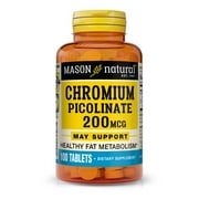 Mason Natural Chromium Picolinate 100 Tablets - Healthy Fat Metabolism