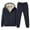 Blue, variant on YYDGH Mens Sherpa Fleece Lined Tracksuits 2 Piece Hooded Athletic Sweatsuits Plus Size Zip Hoodies Jogging Pants Sweat Suits(Black,4XL)