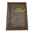 thumbnail image 2 of Monedero Colector CUTICAT Almacenamiento dinero Bolsillo PU cuero Álbum Libro Marrón 2 piezas, 2 of 7