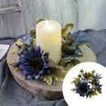 thumbnail image 2 of fsxdhpcsgfc Fall Candle Rings For Pillars Maple Leaves And Berries Candle Rings Mini Autumn Pumpkins Maple Leaves Wreath Thanksgiving Day Decorative Tealight Candle Ring Holder Retro Candle Holder, 2 of 8