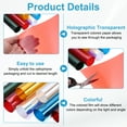 thumbnail image 3 of Uxcell Iridescent Window Film,12" x 39" Holographic Fabric Dichroic Film Roll,Red, 3 of 6