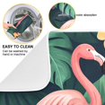 thumbnail image 2 of Yayeee Dish Drying Mat for Kitchen Counter 18"x24" Microfiber Absorbent Pad, Flamingo Leaves Pattern, 2 of 7