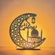 thumbnail image 1 of Wooden Pendant With Led Candles Light Ramadan Decorations For Home Islamic Muslim Party Eid Decor, 1 of 5