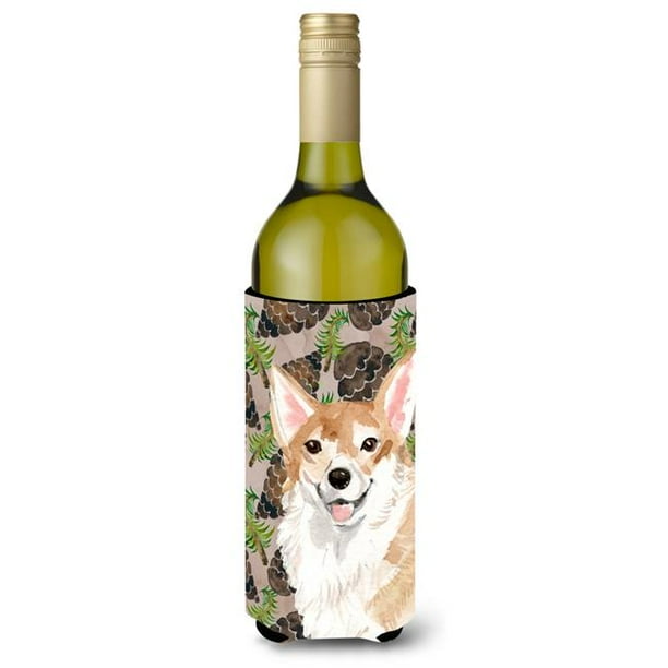 Bouteille de Vin Cornes de Pin Corgi Beverge Isolant Hugger