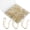 Gold, variant on 120 Pack Drapery Hooks Pins for Curtains, Metal Curtain Hooks Pins for Drapes Pinch Pleat Hooks with Clear Box 1.2 Inch for Window Curtain, Door Curtain and Shower Curtain (Champagne )