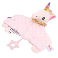 thumbnail image 2 of Toalla mordedora para dormir, calmar y apaciguar, juguete de peluche reconfortante para bebés de 0 a 36 meses (rosa), 2 of 14