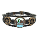 thumbnail image 1 of Turistas del Círculo Polar Pulsera marina tejida en cuero, 1 of 4
