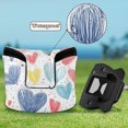 thumbnail image 6 of Haosy Hand Drawn Red Blue Yellow Hearts Golf Mallet Putter Cover Strong Magnetic Leather Golf Club Headcover Closure, 6 of 7