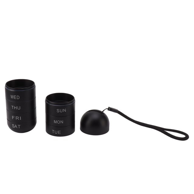 Weekly Medicine Container, Large Capacity 7 Day Medicine Planner Big Openning for Office