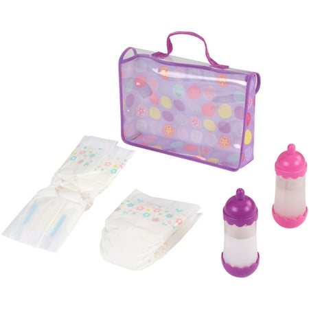 My Sweet Love Baby Doll Diaper Bag 5-Piece Play (Best Compact Diaper Bag)