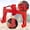 Red, variant on Rugerasy 3 Point Quick Hitch to Category 1 and 2 Tractors,3000 LBS Lifting Capacity Tractor with 2 Receivers,Quick Hitch Between Lower Arms Attachments Quick Hitch,Red
