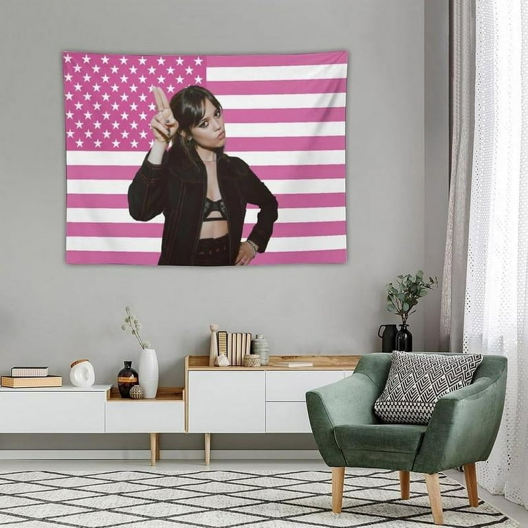 TODAYFUL インテリア Ortega Tapestry 雑貨 Jenna Poster Tapestry Funny Ortega Flag Living Room Bedroom