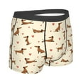 thumbnail image 2 of KLL Heart Dachshund Men's Cotton Boxer Briefs Underwear-Large, 2 of 8