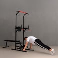 thumbnail image 4 of Mastery Brand Torre Gym Multifuncional, Banco Para Ejercicio Multiposiciones con Barra para Dominadas, Fondos, Pesas y Barra Olímpica, Kit de Gimnasio en Casa Ajustable, 6 Posiciones, 4 of 7