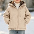 thumbnail image 2 of ITSAME Boys Fleece Lined Hooded Puffer Jacket (2-9) Zip Up Long Sleeve Winter Warm Coat with Pockets Size 4T, 2 of 9