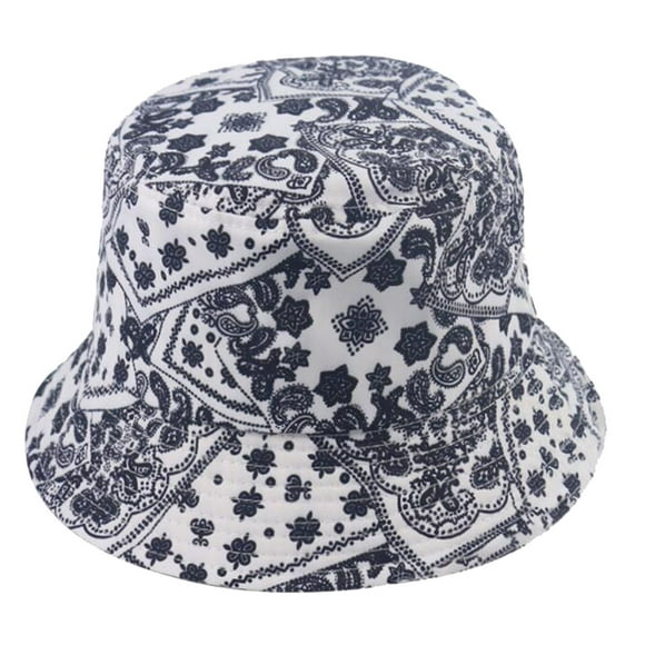Vintage Bucket Hat for Women Men Summer Teens Fisherman Hats Sun Protection Packable Trendy Cap for Travel Beach