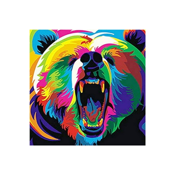 Digital Oil Painting Artwork Animal DIY Painting Color Abstract Picture Wall Home Decoration