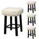 thumbnail image 1 of 4pcs Fundas para Taburetes Rectangulares, Fundas para Taburetes de Bar, Funda para Asiento de Silla de Banco de Madera Beige, 1 of 6