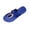 Blue, variant on Women's Fashionable Casual Shoes With Metal Buckle Plus Size Spring/Summer Style Trendy And Comfortable Flat Beach Sandals. Black 9