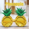 thumbnail image 6 of Yucurem Summer Fruit Eyeglasses, Funny Fruit Shape Eyeglasses for Taking Photo, Novelty Sunglasses for Beach (Pineapple), 6 of 7