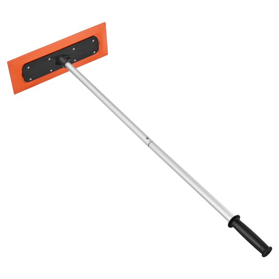 KFFKFF Snow Roof Rake, 4ft Long Reach Car Roof Snow Scraper,17.7 in Foam Blade for Scratch-Free Use, Non-Slip Handle, Lightweight Tool for Removing Snow, Leaves, and Debris from Vehicles and Rooftops