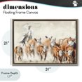 thumbnail image 5 of Stupell Industries Southwestern Cowboy Cattle Roundup Brown Floating Frame Canvas Art, 31 x 21, by Nina Blue, 5 of 9