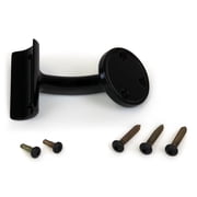 Aluminum Handrail Direct CHR Handrail Section with Return (3 Length,Satin Black) ADA Compliant