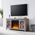 thumbnail image 2 of Henn&Hart 47" Gray Oak/Glass TV Stand, 2 of 10