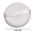 thumbnail image 2 of SkyAuks Powder Puff 5.1Inch Large Loose Powder Puff For Body Powder Ultra Soft Washable Velour Fluffy Body Powder Puffs With Ribbon, 2 of 5