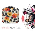 thumbnail image 6 of FORMRS Travel Makeup Bag Large Capacity Train Case Cosmetic Organizer with Adjustable Dividers, Floral Pattern, 6 of 8