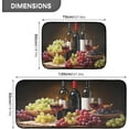 thumbnail image 3 of GZHJMY Wine Friut Kitchen Rug Set of 2 Non Slip Washable Cushioned Anti-Fatigue Kitchen Mat Comfort Standing Floor Mat for Kitchen Washroom Bedroom Carpet Runner, 3 of 7