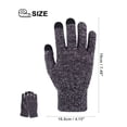 thumbnail image 3 of Spencer Winter Warm Texting Gloves for Women Men, Knit Gloves Touchscreen Anti-Slip Silicone Gel Thermal Soft Lining Elastic Cuff Texting Gloves "Gray,Women", 3 of 8