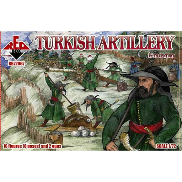 1/72 Turkish Artillery XVII Century (16 w/2 Guns)