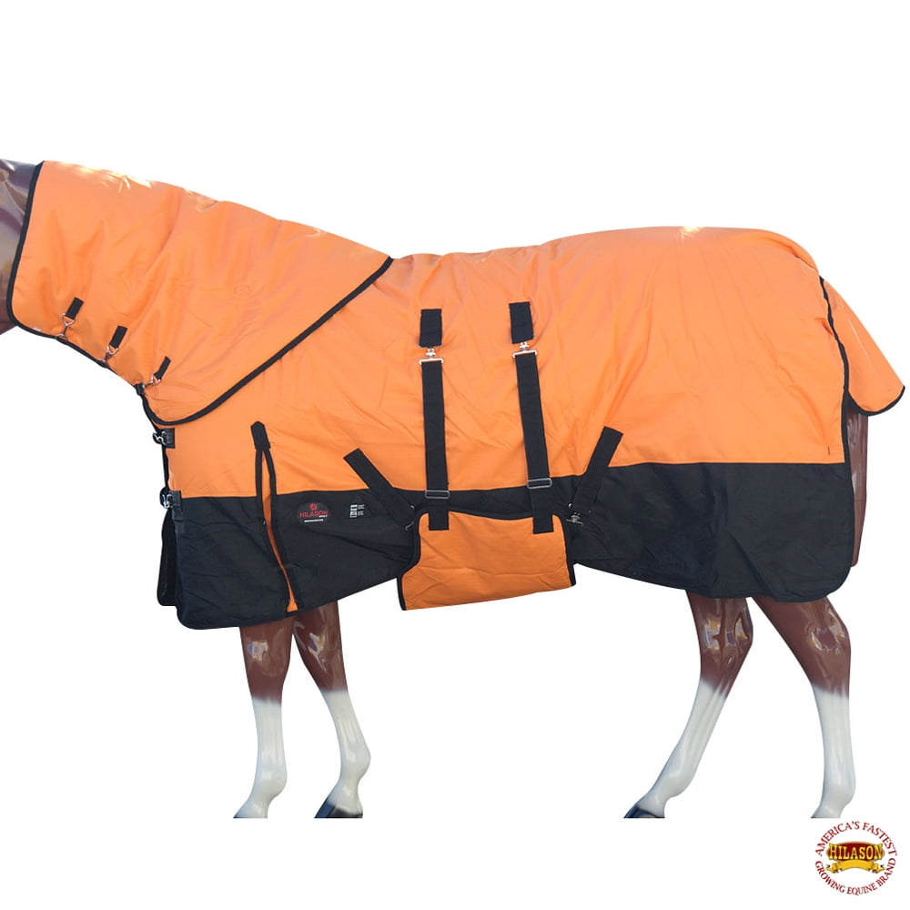 C-2-72 72" Hilason 1200D Winter Waterproof Horse Blanket Belly Wrap Plaid 