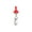 Red#8489🌈, variant on Qaailabf Magnetic Hook, Heavy Duty Neodymium Magnet with D-Lock Clip for Outdoor Camping Tent, Hanging Outdoor Lights, RV Items, and Kitchen Refrigerator Storage, 15 Pound Capacity - 1 Pack