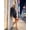 Black, variant on Women's Faux Fur V-Neck Cropped Jacket with Gold Buttons & Faux Leather Trim, Sizes XS-XL