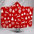 thumbnail image 3 of Fiudx Manta Navideña de Invierno, Diseño de Chal con Capucha, Material de Algodón Suave, Transpirable y Elegante, Acogedora para Fiestas de Máscaras, Ropa de Invierno, Tamaño 130 X 150 Cm, 3 of 3