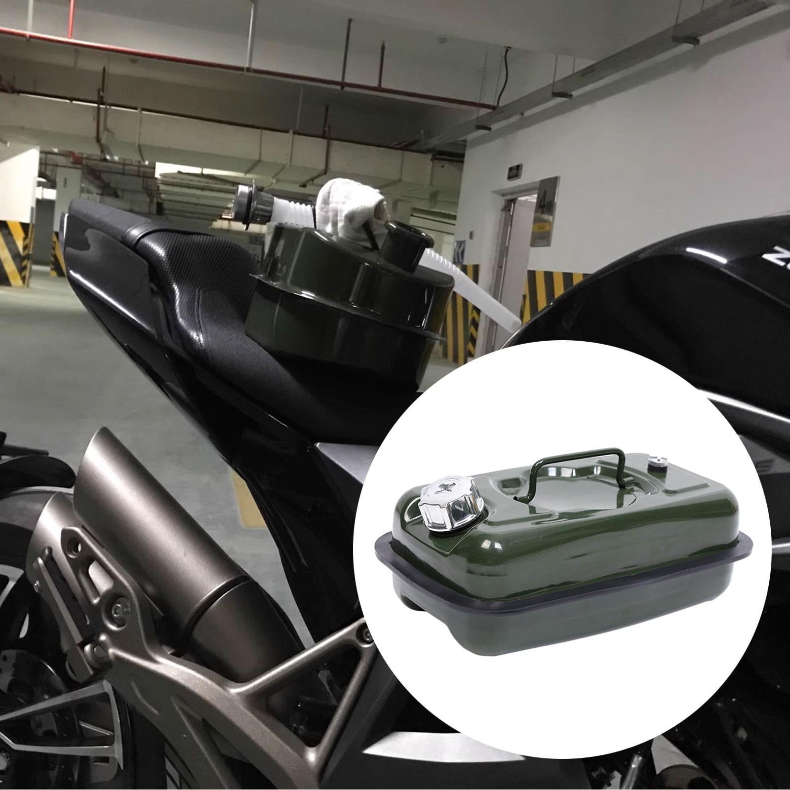 Wzmzjy Motorcycle Seat Fuel Can Tank Multipurpose Liquid Storage Canister for Emergency 5L Aluminum Lid