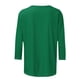 thumbnail image 4 of TaTaai Women's Valentine "Love"- Print 3/4 Sleeve Round Neck Loose T-Shirt, Valentine's Day Gift, Casual Daily Home Work Top Gift, 4 of 5
